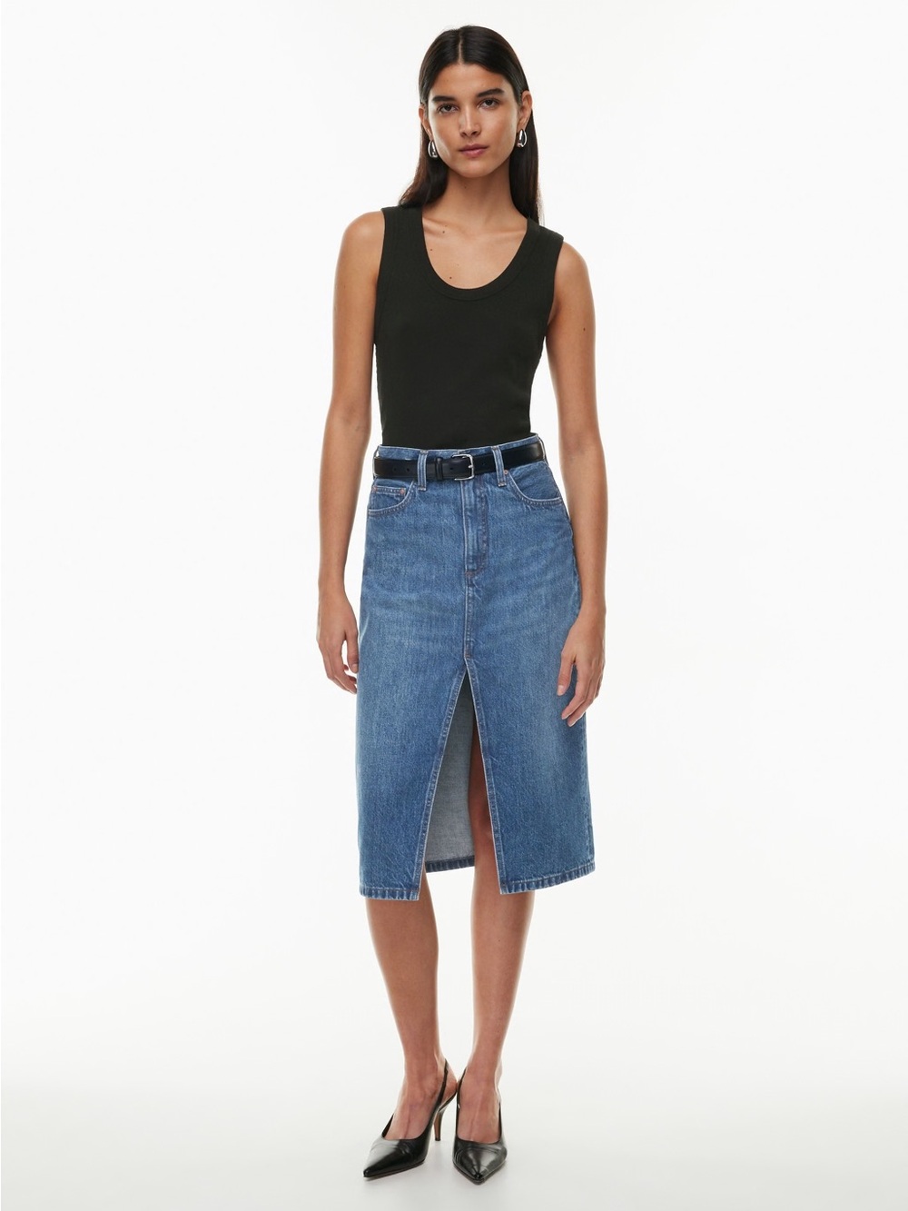 $110 ARITZIA DENIM FORUM The '90s Halle Jean Skirt
